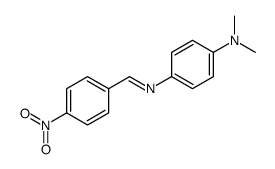 N,N-dimethyl-4-[(4-nitrophenyl)methylideneamino]aniline结构式