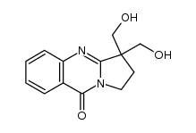2,3-dihydro-3,3-dihydroxymethylpyrrolo[2,1-b]quinazolin-9(1H)-one结构式