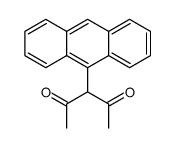 3-anthracen-9-ylpentane-2,4-dione结构式