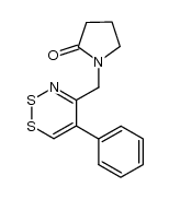 N-[(phenyl-5 dithiazine-1,2,3 yl-4) methyl] pyrrolidone-2结构式