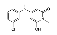 6-(3-chloroanilino)-3-methyl-1H-pyrimidine-2,4-dione结构式