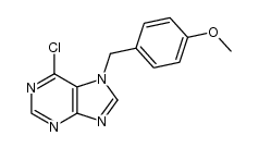 6-chloro-9-(4-methoxybenzyl)-9H-purine结构式