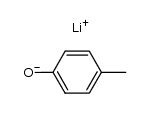 lithium 4-methylphenoxide结构式