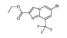 6-溴-8-三氟甲基吲唑并[1,2-A]吡啶-2-甲酸乙酯结构式