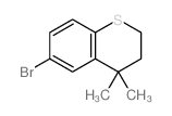 6-溴-4,4-二甲基硫代苯并二氢吡喃结构式
