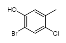 2-bromo-4-chloro-5-methylphenol结构式
