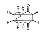 (1S,1aS,1a1R,2R,4aS,5R,6aR,7S)-1-methyloctahydro-2,5,1-(epiethane[1,1,2]triyl)cyclobuta[cd]indene-6,8(1a1H)-dione结构式