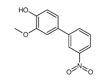 2-methoxy-4-(3-nitrophenyl)phenol结构式