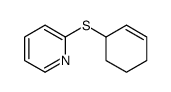 2-cyclohex-2-en-1-ylsulfanylpyridine结构式