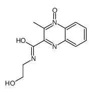 N-(2-hydroxyethyl)-3-methyl-4-oxidoquinoxalin-4-ium-2-carboxamide结构式