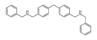 N-[[4-[[4-[(benzylamino)methyl]phenyl]methyl]phenyl]methyl]-1-phenylmethanamine结构式