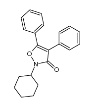 2-cyclohexyl-4,5-diphenylisoxazol-3(2H)-one结构式