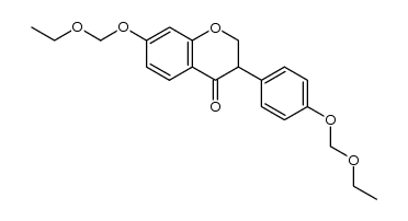 7,4'-diethoxymethoxyisoflavanone结构式