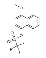 4-methoxynaphthalen-1-yl trifluoromethanesulfonate结构式