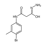 N-(4-bromo-3-methylphenyl)-3-hydrazinyl-3-oxopropanamide结构式