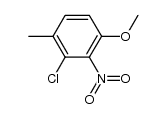 3-chloro-4-methyl-2-nitroanisole结构式