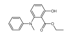 ethyl 6-(methylphenylamino)-2-hydroxybenzoate结构式
