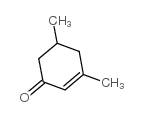 3,5-二甲基-2-环己烯-1-酮结构式