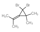 Cyclopropane,1,1-dibromo-2,2-dimethyl-3-(1-methylethylidene)-结构式