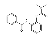 N-benzoyl-S-dimethylcarbamoyl-o-aminothiophenol结构式