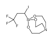 5-(3,3,3-trifluoro-1-iodopropyl)-4,6,11-trioxa-1-aza-5-silabicyclo[3.3.3]undecane结构式