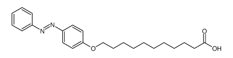 11-(4-phenyldiazenylphenoxy)undecanoic acid结构式