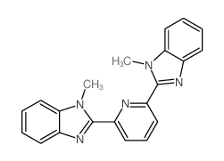 2,6-BIS(1-METHYL-1H-BENZO[D]IMIDAZOL-2-YL)PYRIDINE结构式