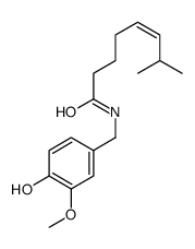 (Z)-N-[(4-hydroxy-3-methoxyphenyl)methyl]-7-methyloct-5-enamide结构式