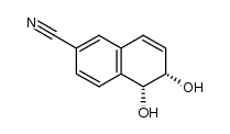 (5R,6S)-5,6-dihydroxy-5,6-dihydronaphthalene-2-carbonitrile结构式