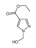 ethyl 1-(hydroxymethyl)pyrazole-4-carboxylate结构式