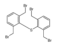 2-[2,6-bis(bromomethyl)phenyl]sulfanyl-1,3-bis(bromomethyl)benzene结构式