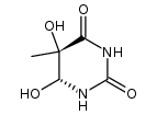 cis-thymineglycol结构式