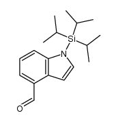 1-(triisopropylsilyl)-1H-indole-4-carbaldehyde结构式