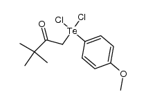 pinacoyl (4-methoxyphenyl)tellurium dichloride结构式