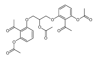 [2-acetyl-3-[3-(2-acetyl-3-acetyloxyphenoxy)-2-acetyloxypropoxy]phenyl] acetate结构式
