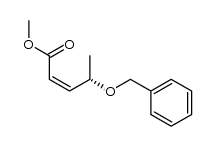 methyl (Z)-(S)-4-phenylmethoxy-2-pentenoate结构式