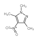 4-硝基-1,3,5-三甲基吡唑结构式