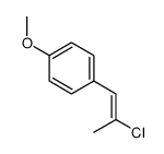 1-(2-chloroprop-1-enyl)-4-methoxybenzene结构式