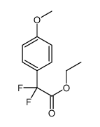 Difluoro-(4-Methoxy-phenyl)-acetic acid ethyl ester结构式