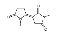 1,1'-dimethyl-dihydro-[2,3']bipyrrolylidene-5,2',5'-trione结构式