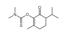 6-isopropyl-3-methyl-2-[(dimethylthiocarbamoyl)oxy]-2-cyclohexen-1-one结构式