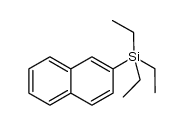 triethyl(naphthalen-2-yl)silane结构式