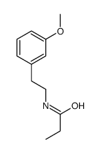 N-[2-(3-methoxyphenyl)ethyl]propanamide结构式