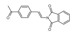 (E)-2-(4-acetylstyryl)isoindoline-1,3-dione结构式