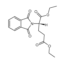 diethyl N,N-phtaloyl-L-glutamic acid结构式