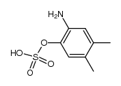 sulfuric acid mono-(2-amino-4,5-dimethyl-phenyl ester)结构式