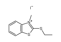 2-ethylsulfanyl-3-methyl-benzothiazolium, iodide结构式