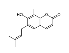 8-iododemethylsuberosin结构式