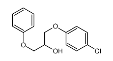 1-(4-chlorophenoxy)-3-phenoxypropan-2-ol结构式