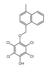 2,3,5,6-tetrachloro-4-((4-methylnaphthalen-1-yl)methoxy)phenol结构式